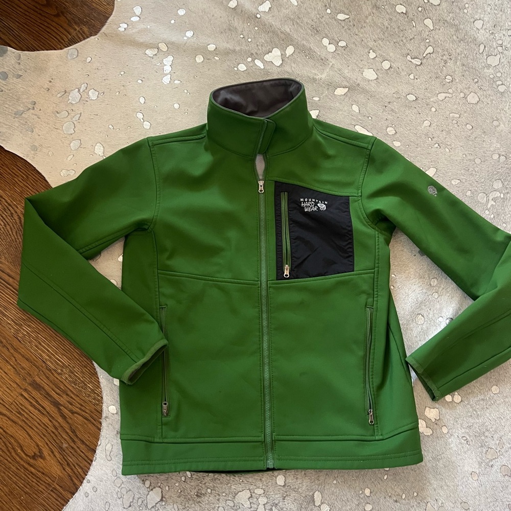 Mountain Hardwear Green and Black Kids Jacket